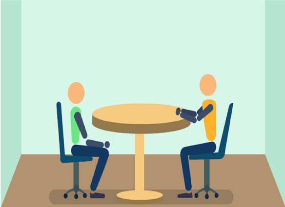 Entrevista de emprego e expressão corporal